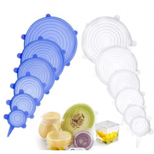 SET JUEGO TAPA DE SILICONA 6PCS