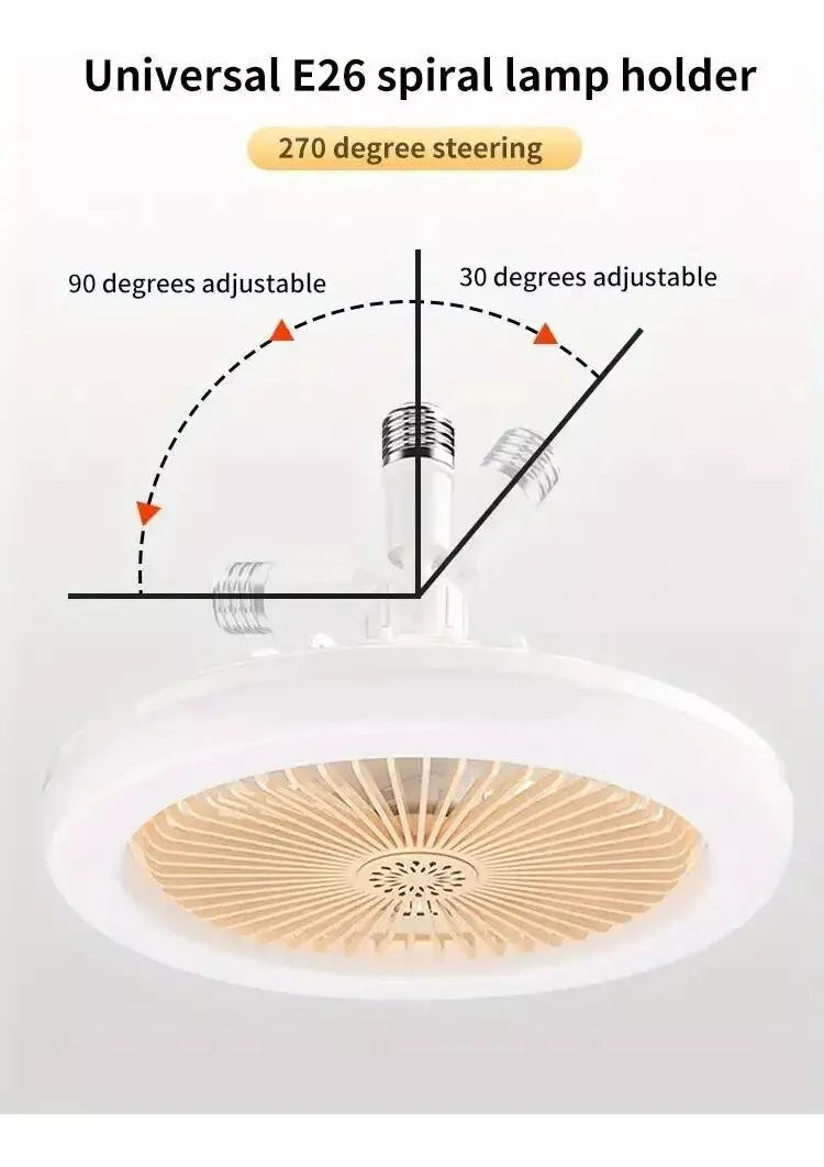 Ventilador De Techo Con Lampara Led Con