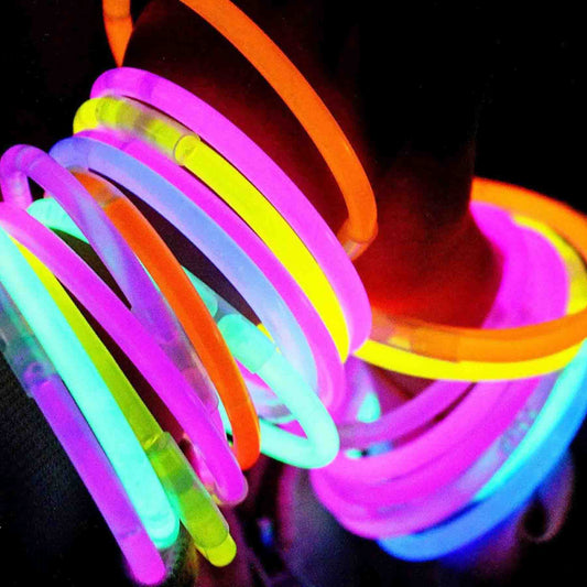 100 Pulseras Flúor Fiestas Neón