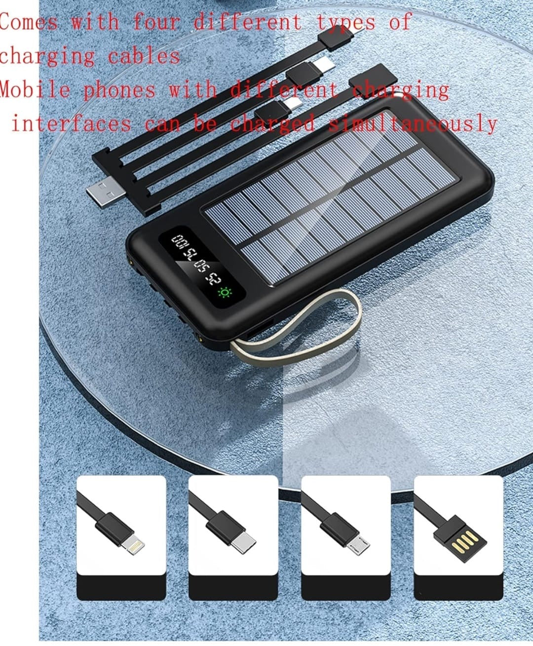 Cargador solar 20.000amh