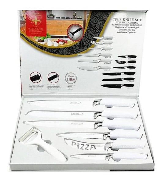 Set de cuchillos 7PCS blanco